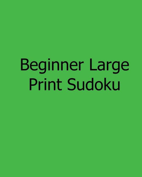 Beginner Sudoku: Fun