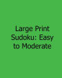 Large Print Sudoku: Easy to Moderate: Fun, Large Print Sudoku Puzzles