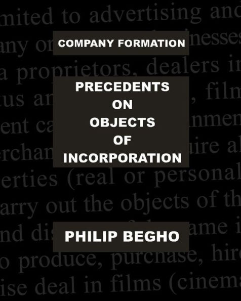 Company Formation: Precedents on Objects of Incorporation