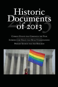 Title: Historic Documents of 2013, Author: CQ Press
