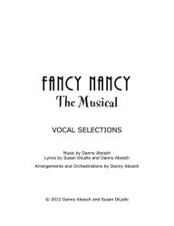 Title: Fancy Nancy the Musical - Vocal Selections, Author: Danny Abosch