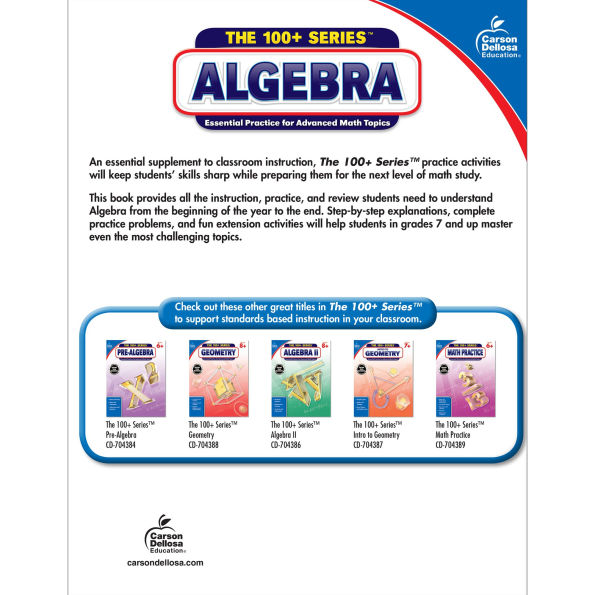 Algebra, Grades 7 - 9