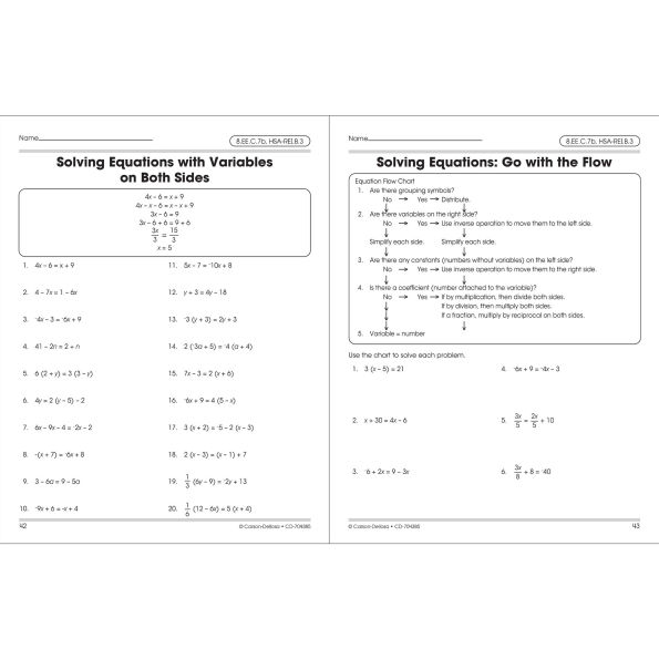 Algebra, Grades 7 - 9