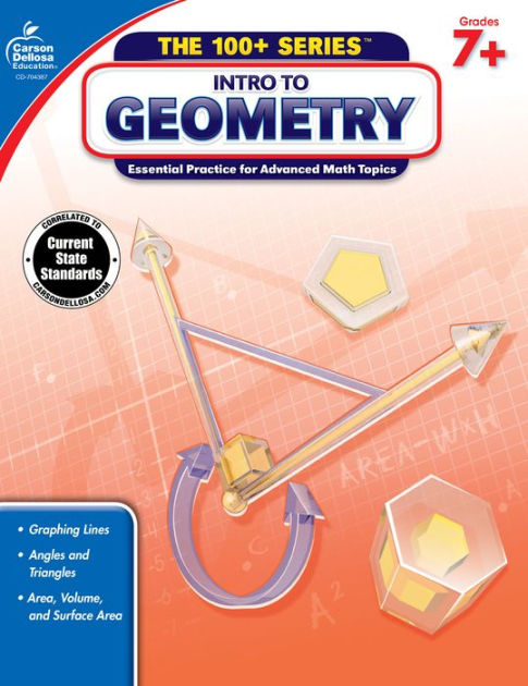 Intro to Geometry, Grades 7 - 8 by Carson Dellosa Education, Paperback ...