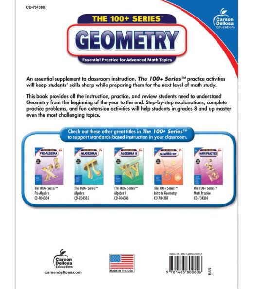 Geometry , Grades 8 - 10