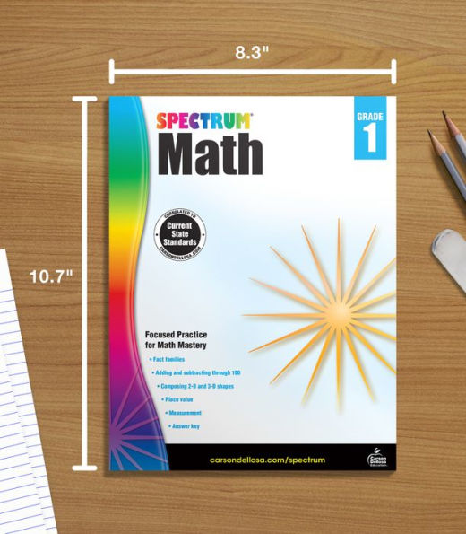 Spectrum Math Workbook, Grade 1