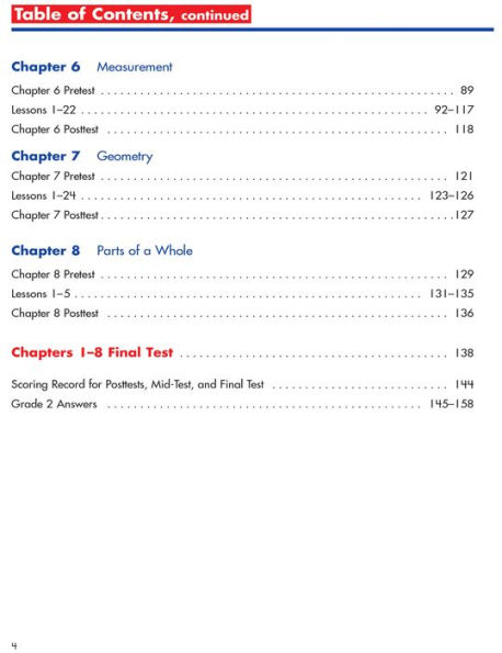 Spectrum Math, Grade 2