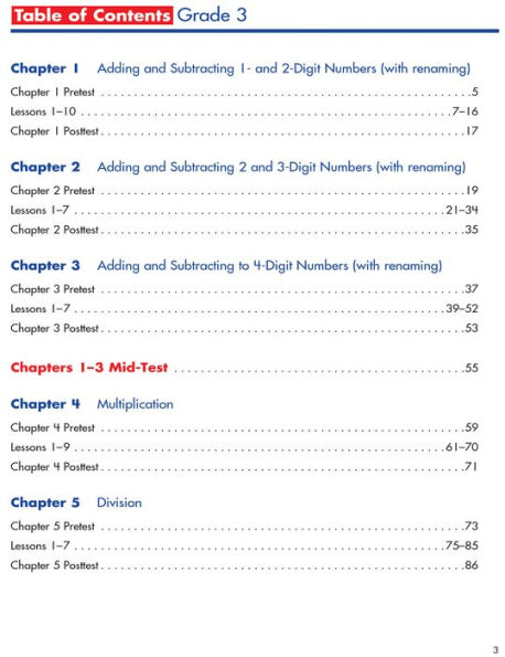 Spectrum Math Workbook, Grade 3