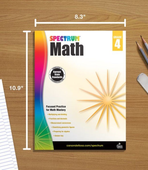 Spectrum Math Workbook, Grade 4