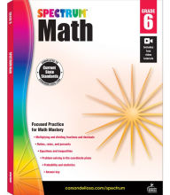 Title: Spectrum Math Workbook, Grade 6, Author: Spectrum