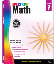 Title: Spectrum Math Workbook, Grade 7, Author: Spectrum