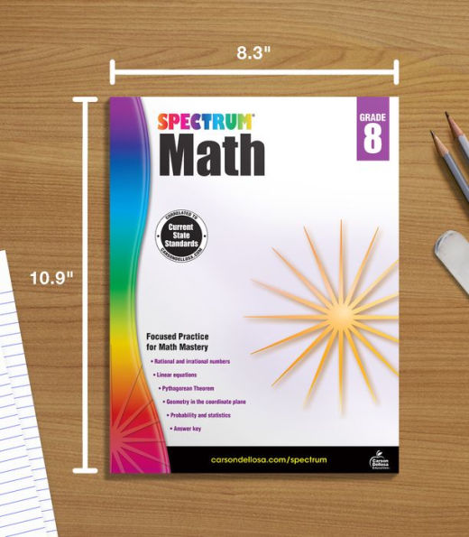 Spectrum Math Workbook, Grade 8