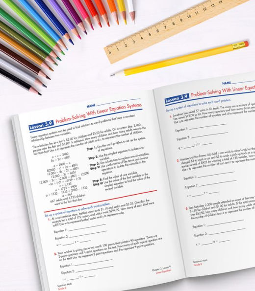 Spectrum Math Workbook, Grade 8