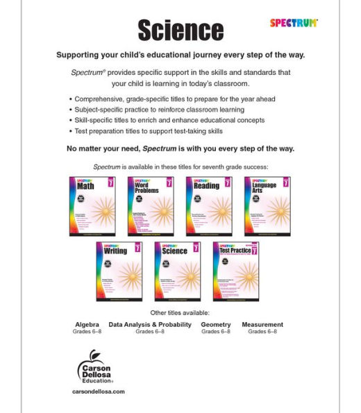 Spectrum Science, Grade 7