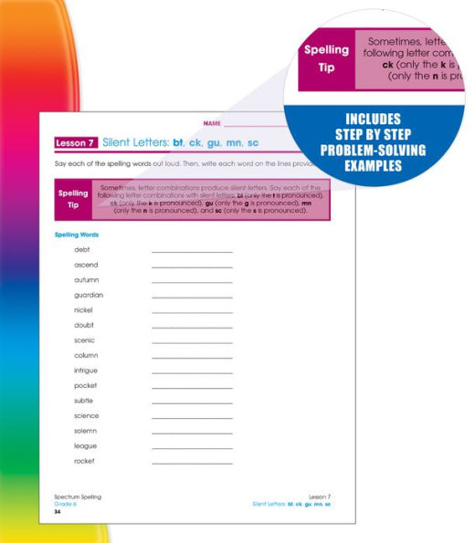 Spectrum Spelling, Grade 6