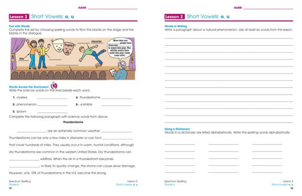 Spectrum Spelling, Grade 6