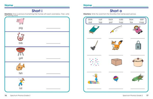 Spectrum Phonics, Grade 2