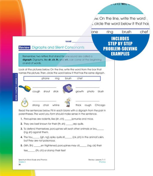 Spectrum Word Study and Phonics, Grade 4