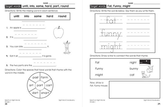 spectrum-sight-words-grade-1-by-spectrum-paperback-barnes-noble