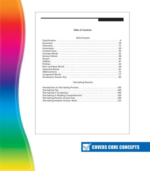 Spectrum Vocabulary, Grade 6