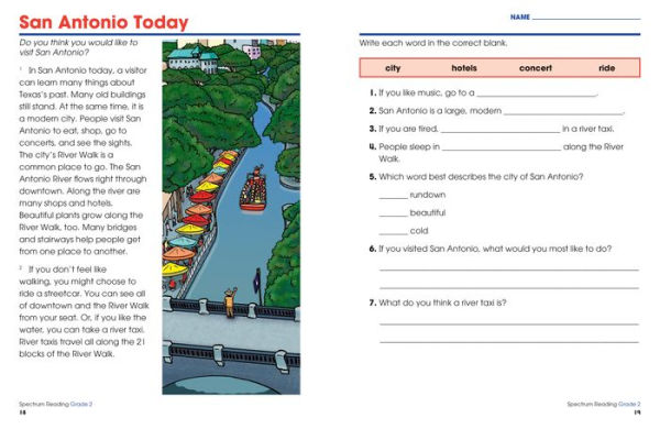 Spectrum Reading Workbook, Grade 2