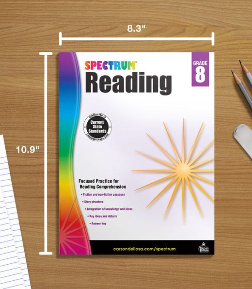 Spectrum Reading Workbook, Grade 8