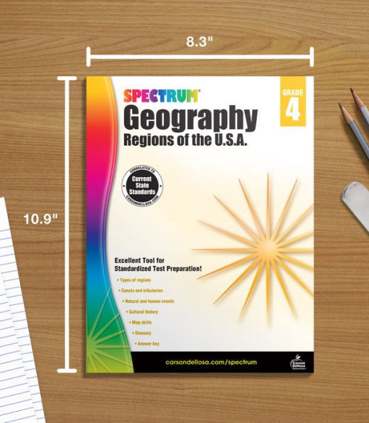 Spectrum Geography, Grade 4: Regions of the U.S.A.