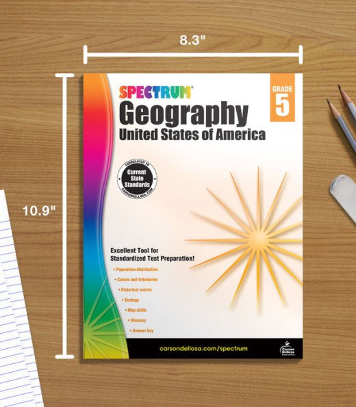 Spectrum Geography, Grade 5: United States of America