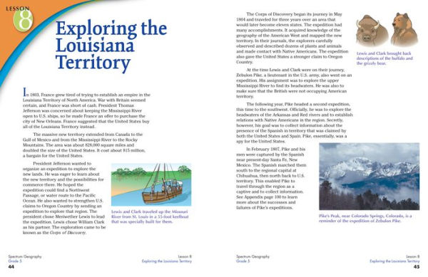 Spectrum Geography, Grade 5: United States of America