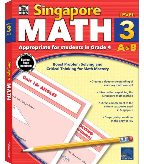 Singapore Math, Grade 4 by Thinking Kids, Paperback | Barnes & Noble®