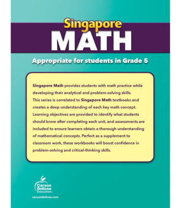 Singapore Math, Grade 5 by Thinking Kids, Paperback | Barnes & Noble®