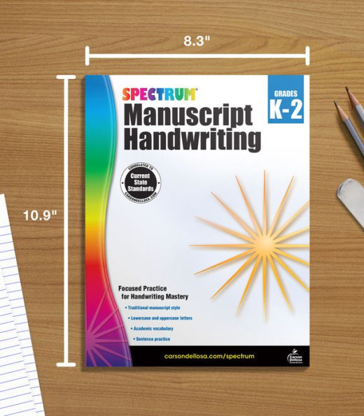 Spectrum Manuscript Handwriting, Grades K - 2