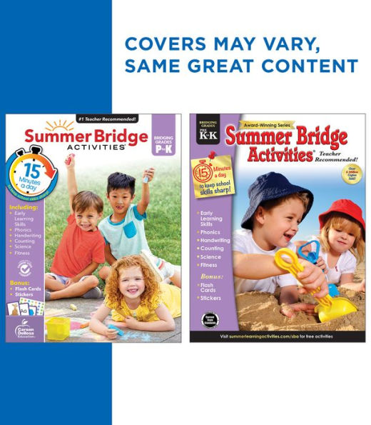 Summer Bridge Activities, Grades PK - K: Bridging Grades Prekindergarten to Kindergarten