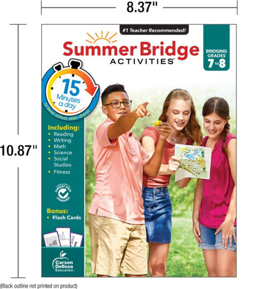 Summer Bridge Activities, Grades 7 - 8: Bridging Grades Seventh to Eighth