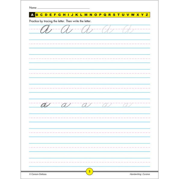 Handwriting: Cursive Workbook