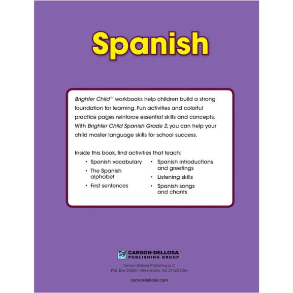 Spanish Workbook, Grade 2