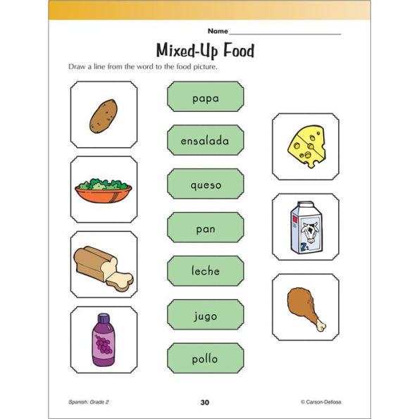 Spanish Workbook, Grade 2