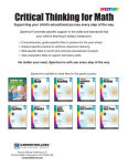 Alternative view 2 of Spectrum Critical Thinking for Math, Grade 1