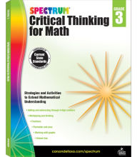 Title: Spectrum Critical Thinking for Math, Grade 3, Author: Spectrum