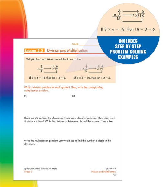 Spectrum Critical Thinking for Math, Grade 3