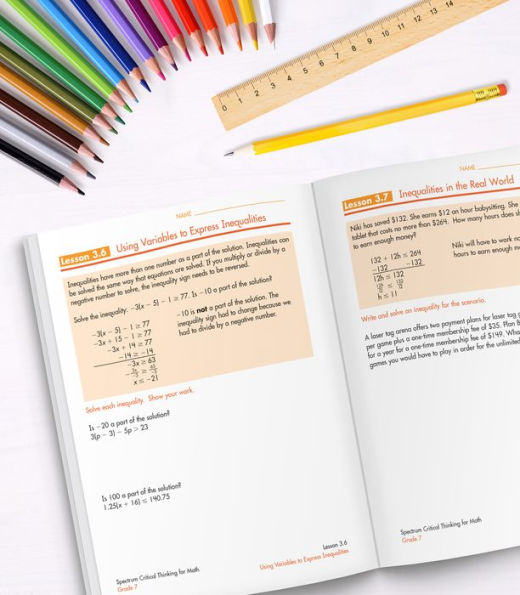 Spectrum Critical Thinking for Math, Grade 7