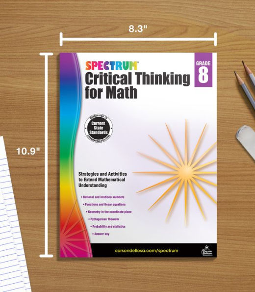 Spectrum Critical Thinking for Math, Grade 8