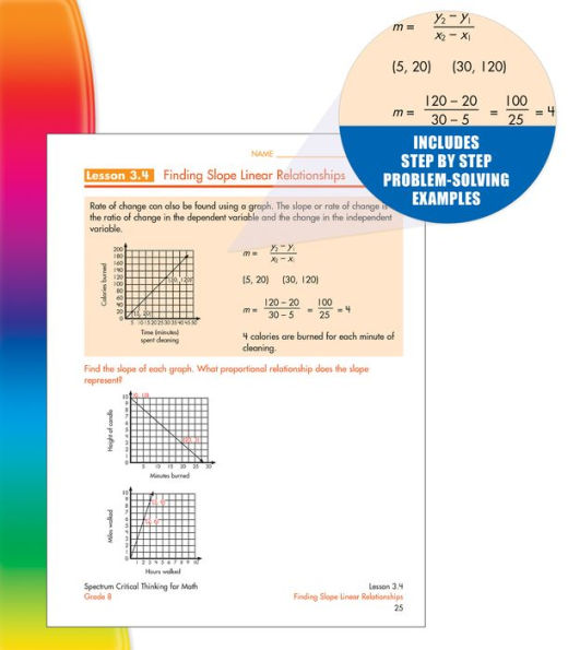 Spectrum Critical Thinking for Math, Grade 8