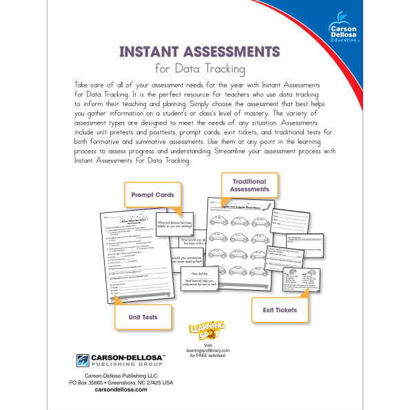 Instant Assessments for Data Tracking, Grade 3: Language Arts