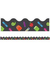 Title: School Tools Ready for School Scalloped Bulletin Board Borders, Author: Carson Dellosa Education