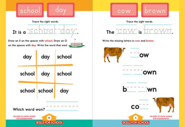 Skills for School 100 Need-to-Know Words for Kindergarten