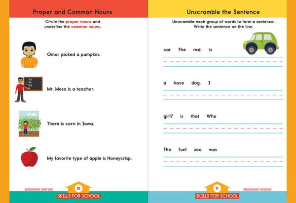 Skills for School Beginning Writing, Grade 1