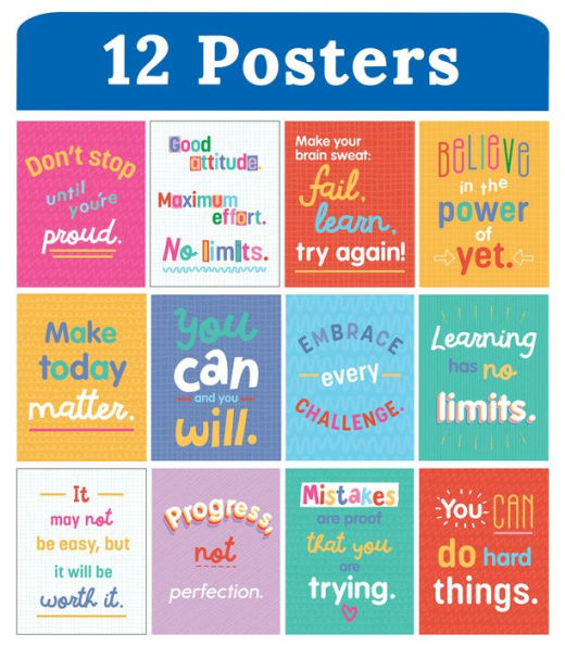 Mini Posters: Growth Mindset Quotes by Carson Dellosa Education, Other ...