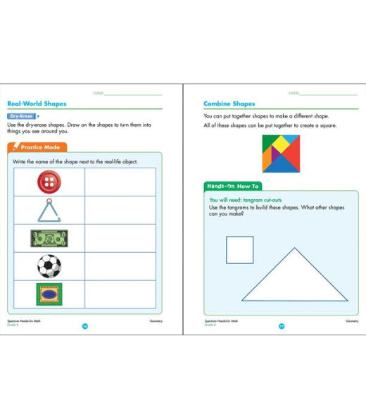 Spectrum Hands-On Math , Grade K