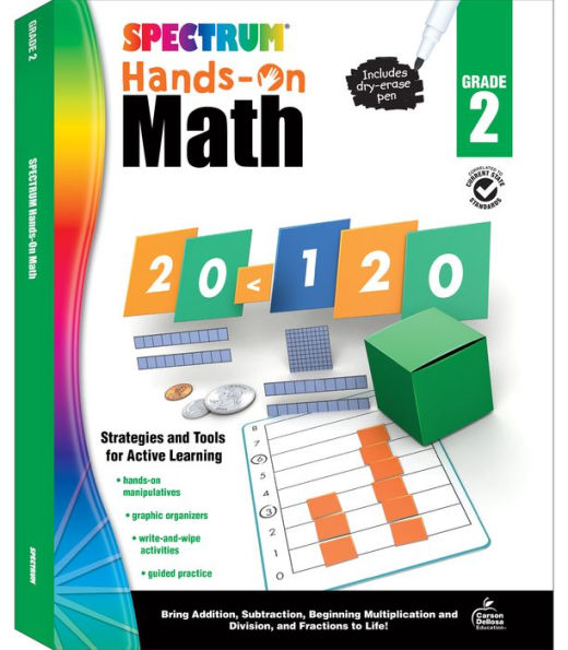 Spectrum Hands-On Math , Grade 2